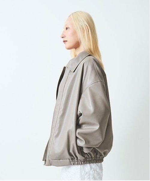 LUKU nari / ルクナーリ ブルゾン | 合皮ジャケット | 詳細4