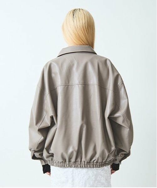 LUKU nari / ルクナーリ ブルゾン | 合皮ジャケット | 詳細5