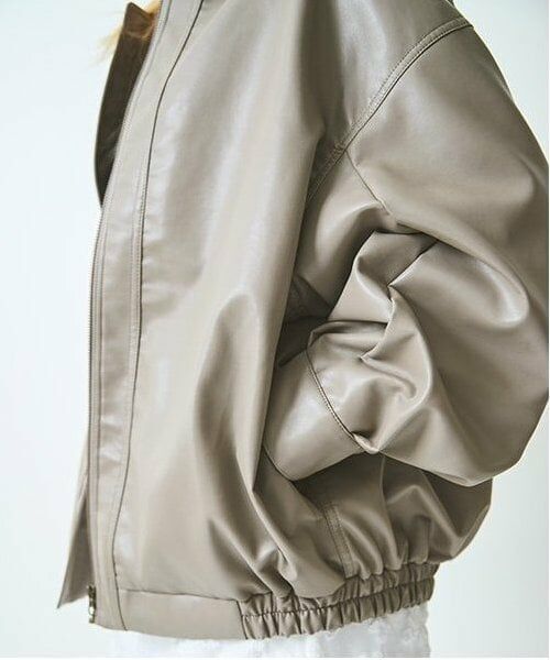 LUKU nari / ルクナーリ ブルゾン | 合皮ジャケット | 詳細6