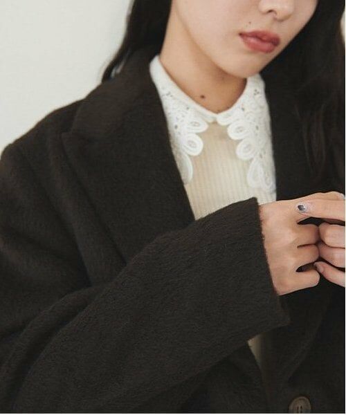 LUKU nari / ルクナーリ ブルゾン | シャギージャケット（コゲ茶）