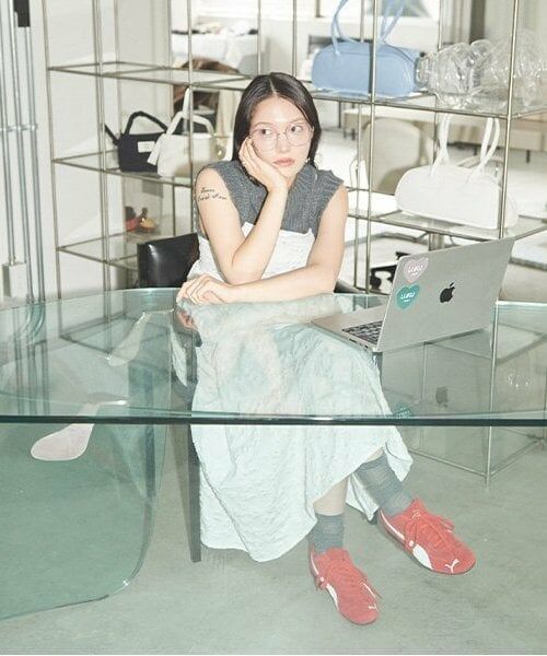 LUKU nari / ルクナーリ ミニ丈・ひざ丈ワンピース | 花ジャガードキャミワンピース | 詳細1