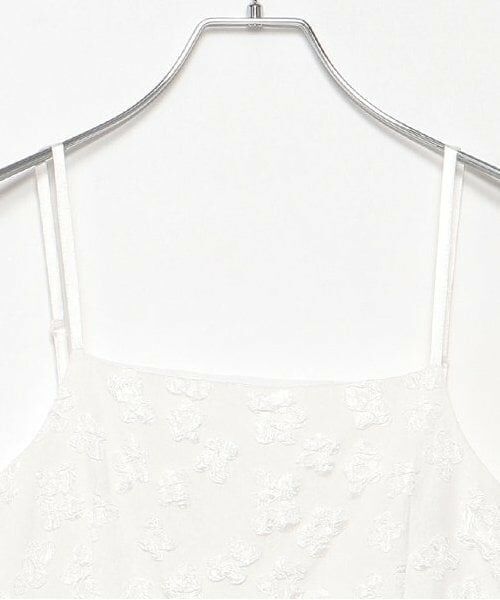 LUKU nari / ルクナーリ ミニ丈・ひざ丈ワンピース | 花ジャガードキャミワンピース | 詳細13