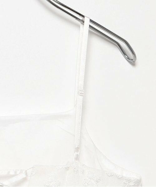 LUKU nari / ルクナーリ ミニ丈・ひざ丈ワンピース | 花ジャガードキャミワンピース | 詳細14