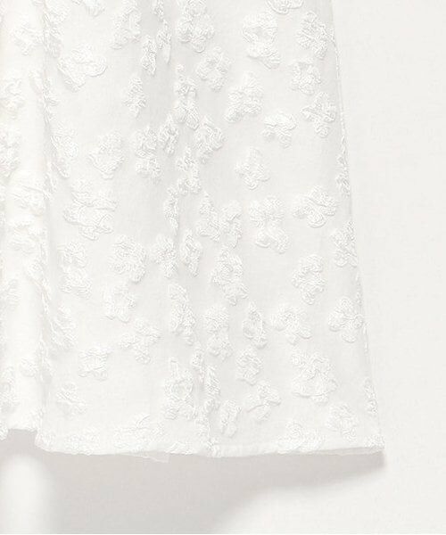 LUKU nari / ルクナーリ ミニ丈・ひざ丈ワンピース | 花ジャガードキャミワンピース | 詳細17