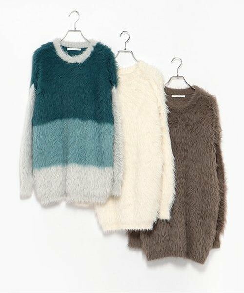 LUKU nari / ルクナーリ ミニ丈・ひざ丈ワンピース | シャギーミニワンピース | 詳細12