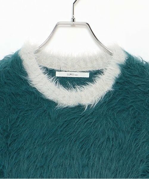 LUKU nari / ルクナーリ ミニ丈・ひざ丈ワンピース | シャギーミニワンピース | 詳細15