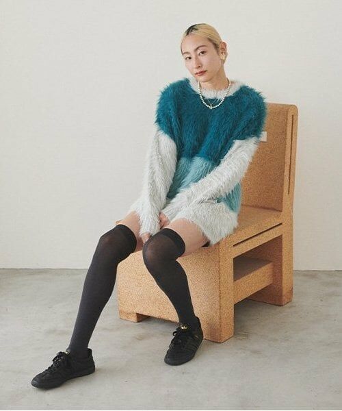 LUKU nari / ルクナーリ ミニ丈・ひざ丈ワンピース | シャギーミニワンピース | 詳細6