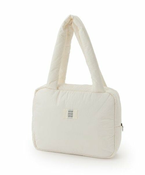 LUKU nari / ルクナーリ ショルダーバッグ | 中綿トートバッグ（オフ ホワイト）