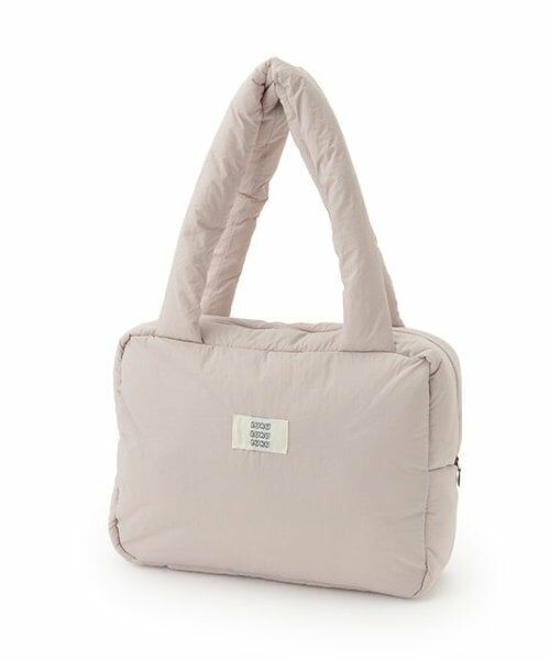 LUKU nari / ルクナーリ ショルダーバッグ | 中綿トートバッグ（薄ベージュ）