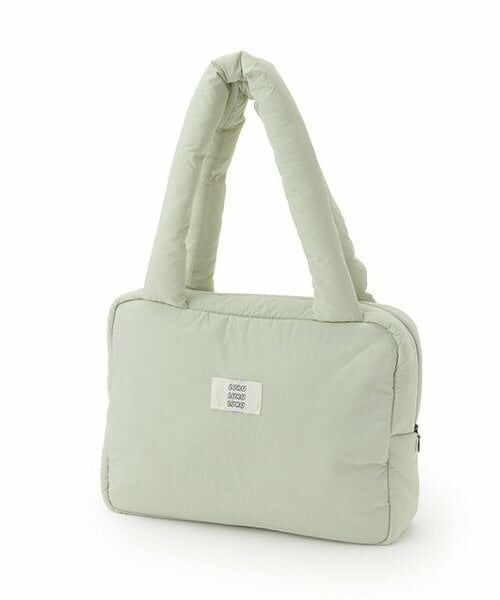 LUKU nari / ルクナーリ ショルダーバッグ | 中綿トートバッグ（エメラルド グリーン）