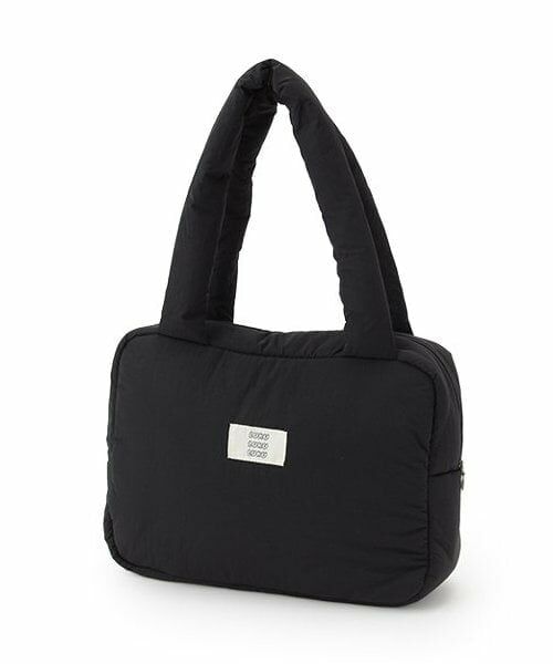 LUKU nari / ルクナーリ ショルダーバッグ | 中綿トートバッグ（黒）