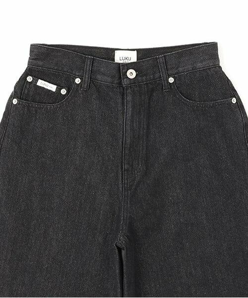 LUKU nari / ルクナーリ その他パンツ | デニムワイドテーパードパンツ | 詳細5