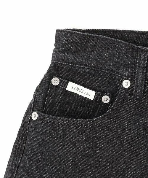 LUKU nari / ルクナーリ その他パンツ | デニムワイドテーパードパンツ | 詳細7