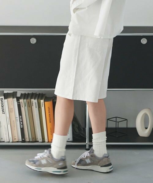 LUKU nari / ルクナーリ ショート・ハーフ・半端丈パンツ | デニムワイドハーフパンツ | 詳細1