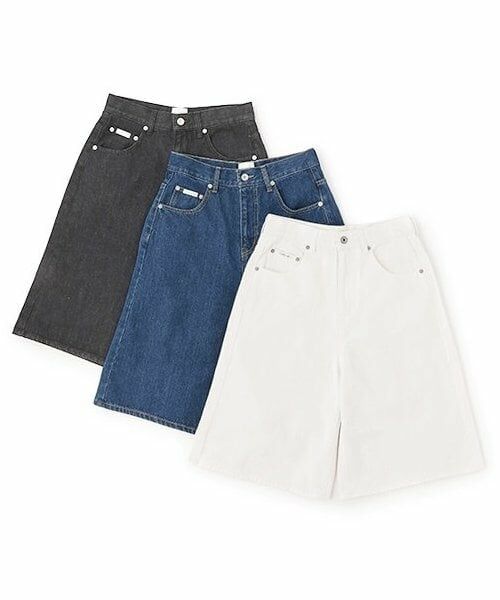 LUKU nari / ルクナーリ ショート・ハーフ・半端丈パンツ | デニムワイドハーフパンツ | 詳細14