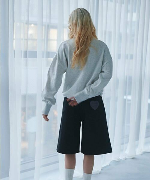 LUKU nari / ルクナーリ ショート・ハーフ・半端丈パンツ | デニムワイドハーフパンツ | 詳細4