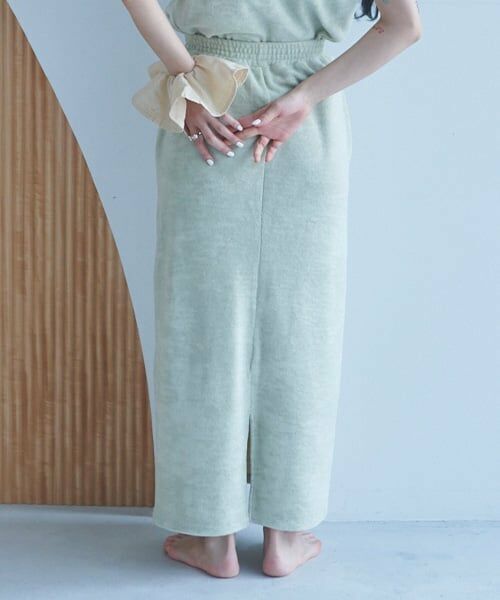 LUKU nari / ルクナーリ ミニ・ひざ丈スカート | パイルロングスカート | 詳細1