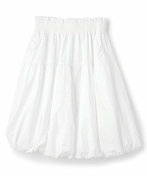 LUKU nari / ルクナーリ ミニ・ひざ丈スカート | バルーンスカート（オフ ホワイト）