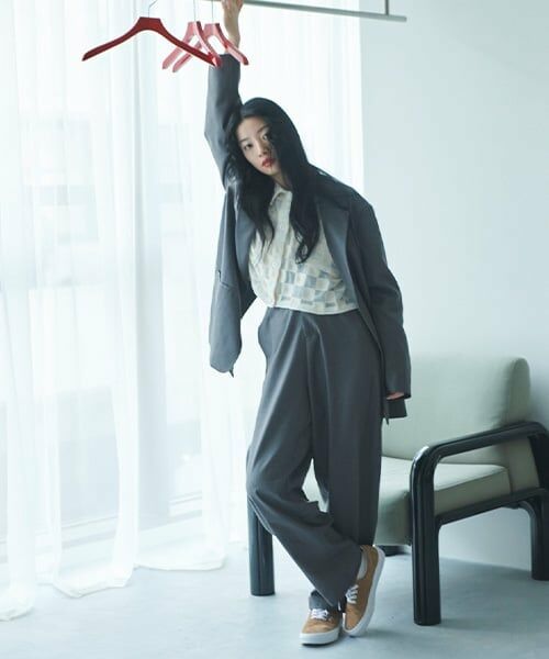 LUKU nari / ルクナーリ その他パンツ | TRワイドパンツ（グレー）