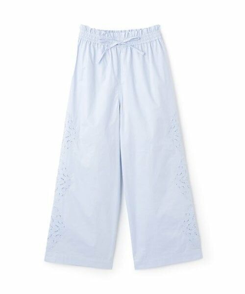 LUKU nari / ルクナーリ その他パンツ | 脇レース刺しゅうパンツ（サックス）