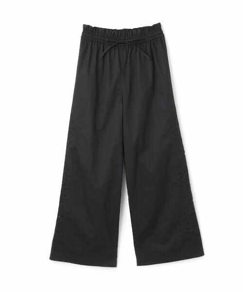 LUKU nari / ルクナーリ その他パンツ | 脇レース刺しゅうパンツ（黒）