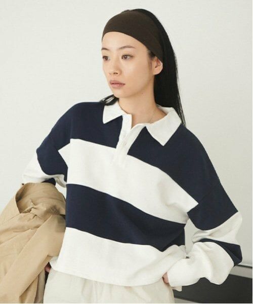 LUKU nari / ルクナーリ その他トップス | スウェットポロシャツ | 詳細1