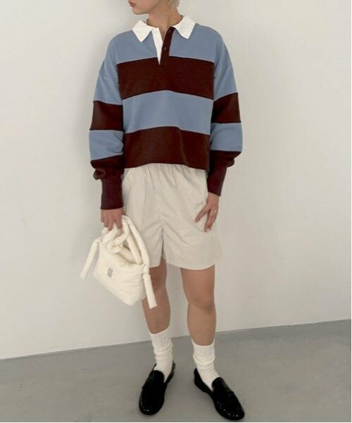 LUKU nari / ルクナーリ その他トップス | スウェットポロシャツ | 詳細3