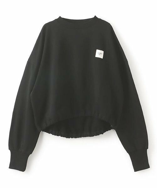 LUKU nari / ルクナーリ スウェット | アソートロゴトレーナー（黒）