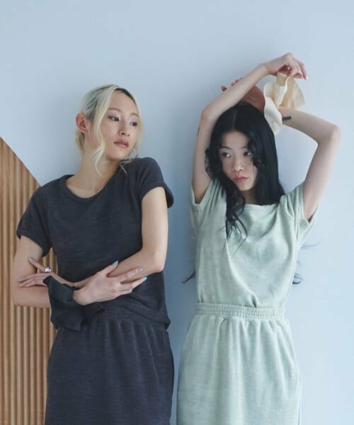 LUKU nari / ルクナーリ Tシャツ | パイルプルオーバーSST（チャコール）