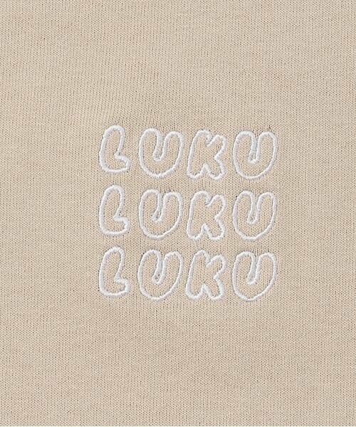 LUKU nari / ルクナーリ Tシャツ | ロゴ刺しゅうBIGTシャツ | 詳細4