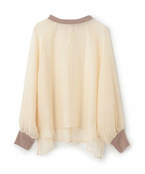 LUKU nari / ルクナーリ Tシャツ | シアープルオーバーLS（キャメル）