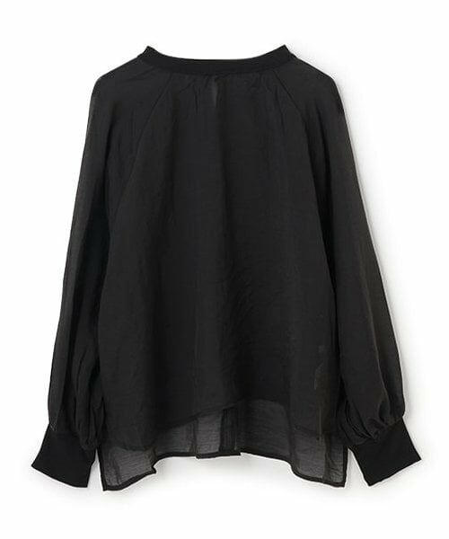 LUKU nari / ルクナーリ Tシャツ | シアープルオーバーLS（黒）