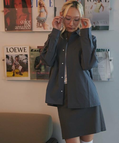 LUKU nari / ルクナーリ シャツ・ブラウス | ナイロンオーバーシャツ | 詳細1