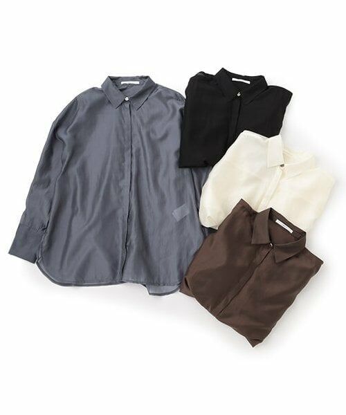 LUKU nari / ルクナーリ シャツ・ブラウス | シアーシャツ | 詳細8