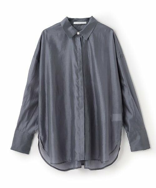 LUKU nari / ルクナーリ シャツ・ブラウス | シアーシャツ（モデレート ブルー）