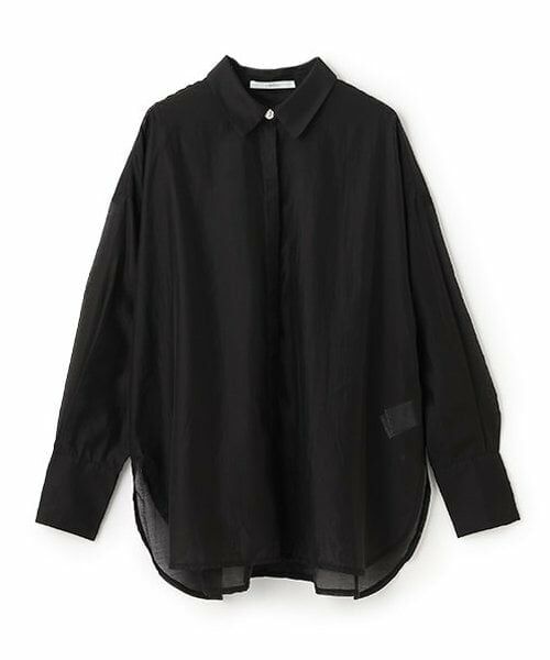 LUKU nari / ルクナーリ シャツ・ブラウス | シアーシャツ（黒）