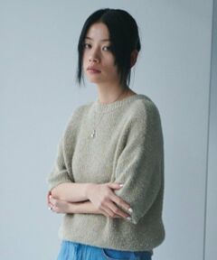 LUKU nari / ルクナーリ ニット・セーター | ラメニットカーディガン