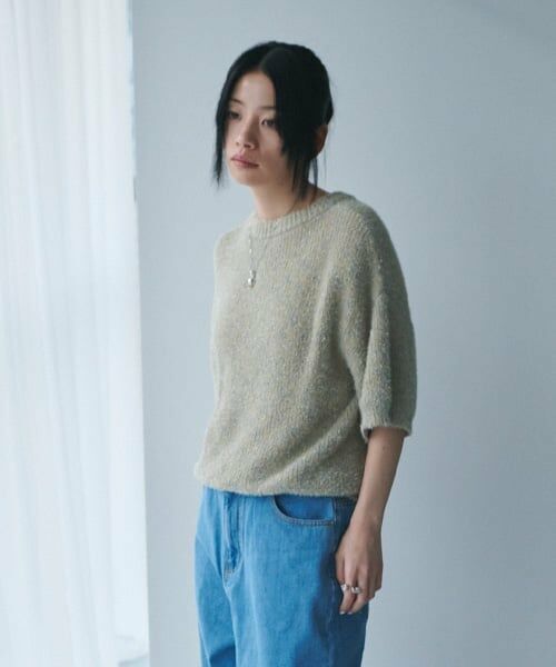 LUKU nari / ルクナーリ ニット・セーター | ラメニットカーディガン | 詳細3