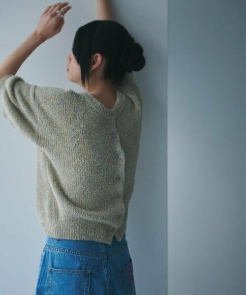 LUKU nari / ルクナーリ ニット・セーター | ラメニットカーディガン | 詳細4