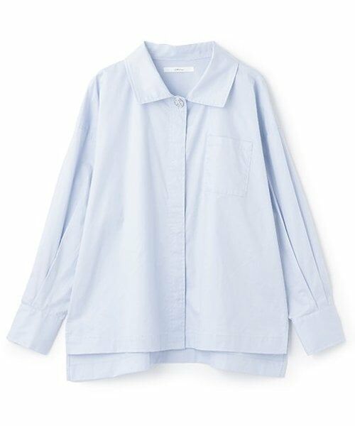 LUKU nari / ルクナーリ シャツ・ブラウス | バック刺しゅうシャツ（サックス）