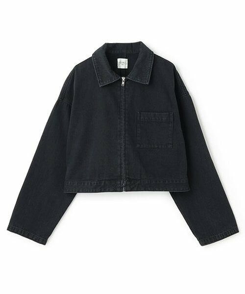 LUKU nari / ルクナーリ ブルゾン | デニムZIPジャケット（黒）