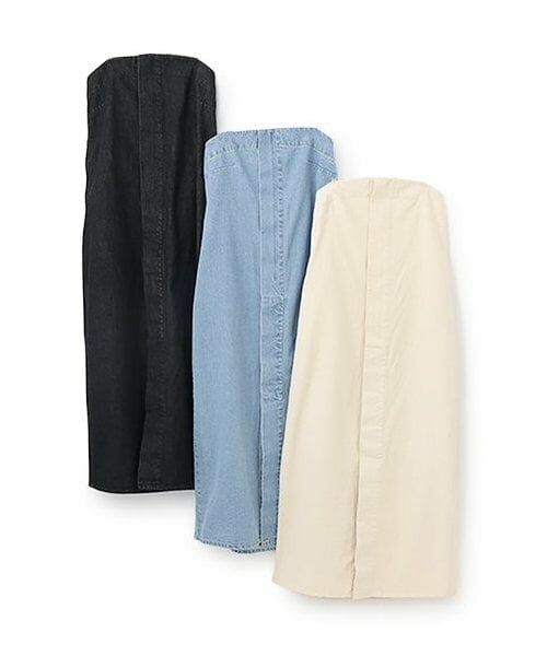 LUKU nari / ルクナーリ ミニ丈・ひざ丈ワンピース | デニムビスチェワンピース | 詳細14