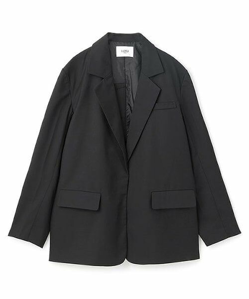 LUKU nari / ルクナーリ ブルゾン | TRバックオープンテーラードJK（黒）