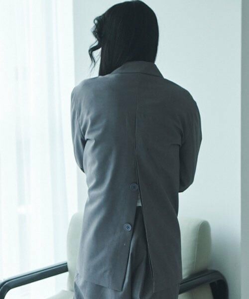 LUKU nari / ルクナーリ ブルゾン | TRバックオープンテーラードJK | 詳細2