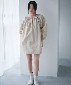 LUKU nari / ルクナーリ ミニ丈・ひざ丈ワンピース | ボリューム袖ミニワンピース