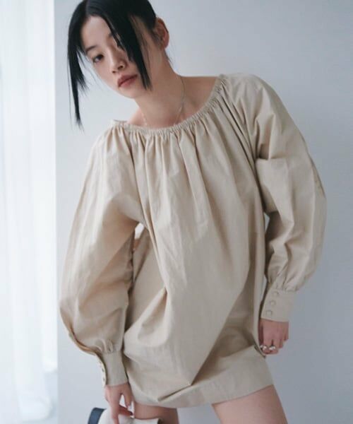 LUKU nari / ルクナーリ ミニ丈・ひざ丈ワンピース | ボリューム袖ミニワンピース | 詳細2