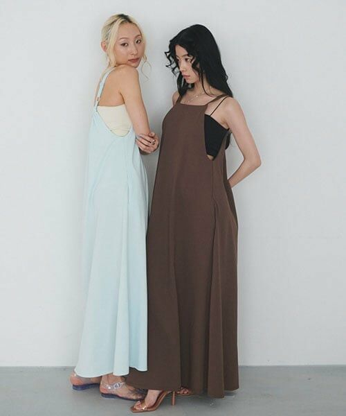 LUKU nari / ルクナーリ ミニ丈・ひざ丈ワンピース | カットキャミワンピース | 詳細1