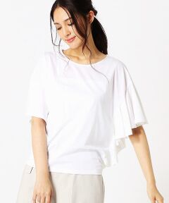 アシンメトリーフリルTシャツ