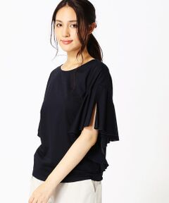 アシンメトリーフリルTシャツ