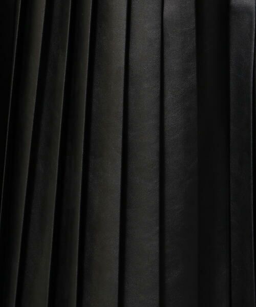 LUMINOSO COMMECA / ルミノーゾ・コムサ ミニ・ひざ丈スカート | ライトレザー（フェイク）プリーツスカート | 詳細8